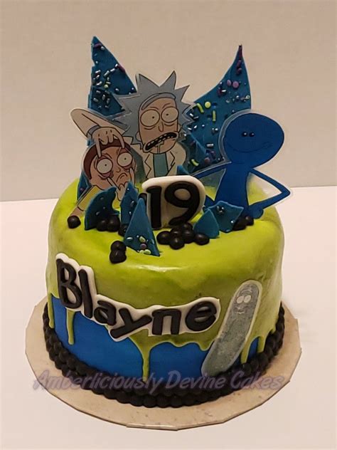 Rick & Morty cake, Rick & Morty drip cake in 2021 | Drip cakes, Rick ...