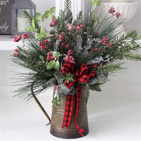 20+ Rustic Christmas Floral Arrangements – The Urban Decor