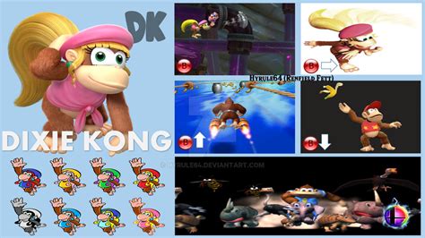 Dixie Kong Super Smash Bros Moveset by Hyrule64 on DeviantArt