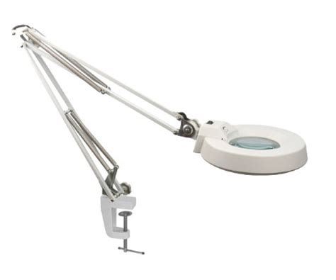 10X Desk Clip on Magnifying Glass Lamp LED Lighted Illuminated Optical Magnifier Folding Stand ...