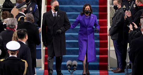 Kamala Harris wears purple outfit by two Black designers to historic inauguration - CBS News