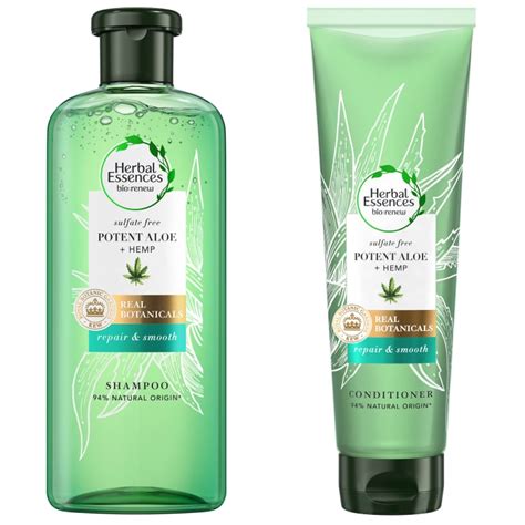 Herbal Essences Bio:Renew Sulphate Free Shampoo & Conditioner With Potent Aloe + Hemp | Best ...