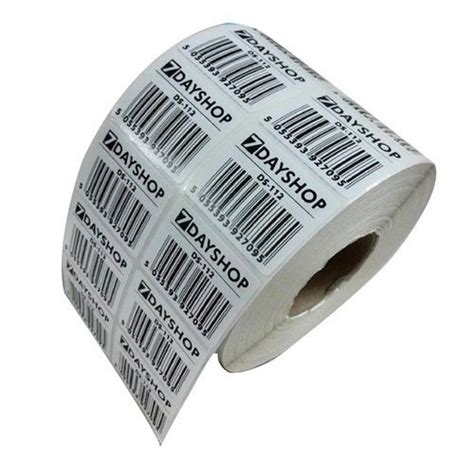 Paper White Self Adhesive Barcode Stickers, Packaging Type: Roll at Rs 250/roll in Vijayawada