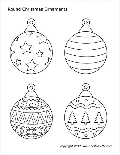 Christmas Tree Ornaments | Free Printable Templates & Coloring Pages ...