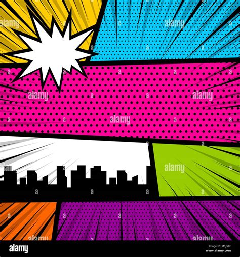 Pop art comic book colored backdrop Stock Vector Image & Art - Alamy