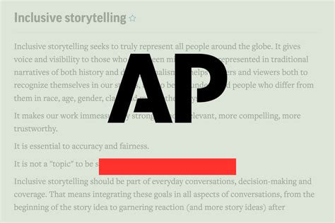 AP Stylebook adds inclusive storytelling chapter with updates on ...