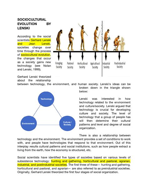 SOLUTION: Sociocultural Evolution by Lenski Research Paper - Studypool