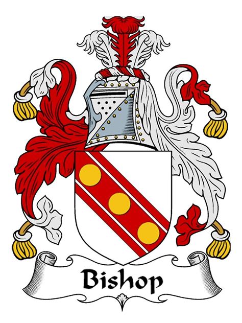 "Bishop Coat of Arms / Bishop Family Crest" Photographic Print for Sale ...