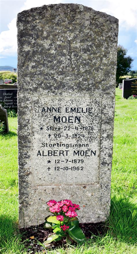 Albert Moen - gravstein