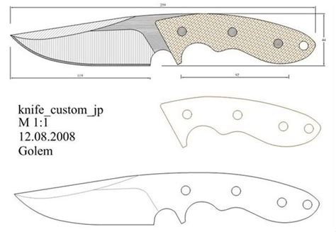 Tactical Knife Template