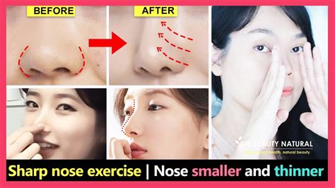 Sharp Nose Exercise | How to get a Sharp Nose, Nostrils Smaller, Higher Nose Bridge and Nose ...