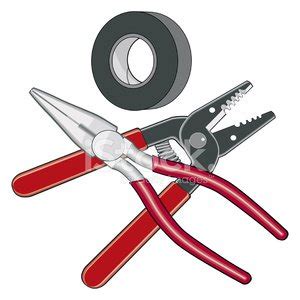 Electrician Tools Logo Stock Clipart | Royalty-Free | FreeImages