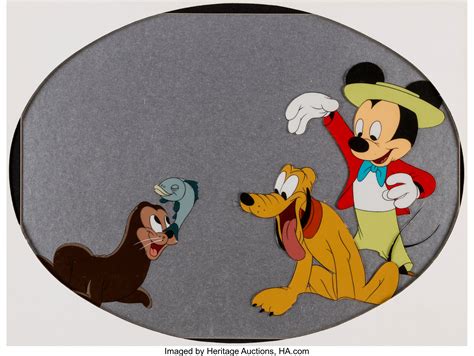 Mickey and the Seal Mickey Mouse, Pluto, and Seal Production Cel | Lot #95257 | Heritage Auctions