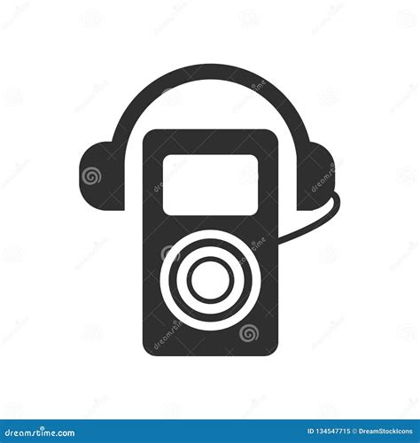 Walkman Icon Vector Sign and Symbol Isolated on White Background, Walkman Logo Concept Stock ...