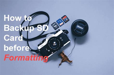 How to Backup SD Card before Formatting