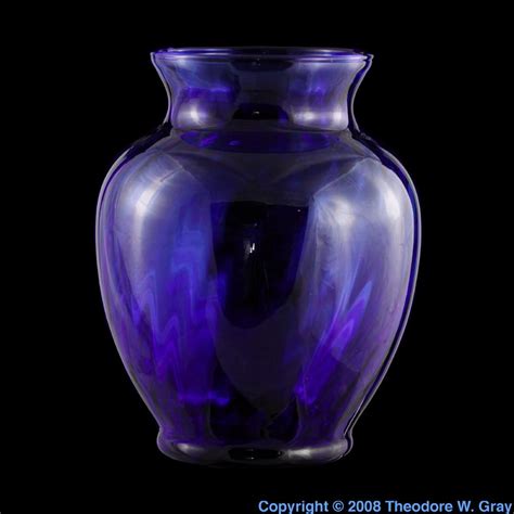 Cobalt-glass vase, a sample of the element Cobalt in the Periodic Table