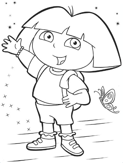 Dora The Explorer Printable Coloring Pages at GetColorings.com | Free printable colorings pages ...