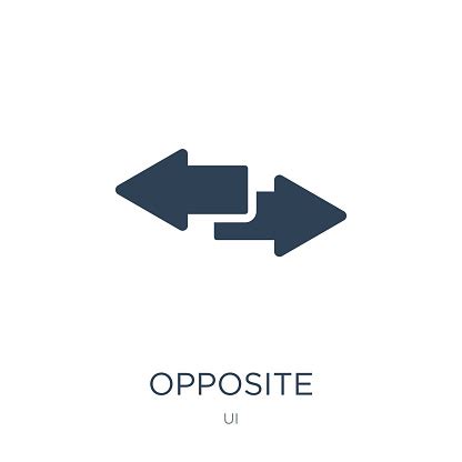 Opposite Directions Icon Vector On White Background Opposite Directions Trendy Filled Icons From ...