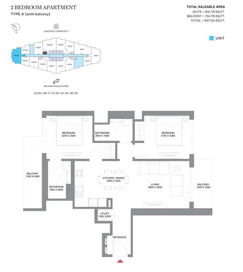 340 Riverside Crescent Apartments by Sobha - Floor Plan