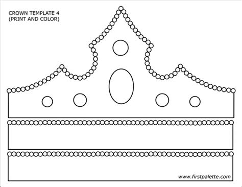 Paper Crown Template Queen | HQ Printable Documents