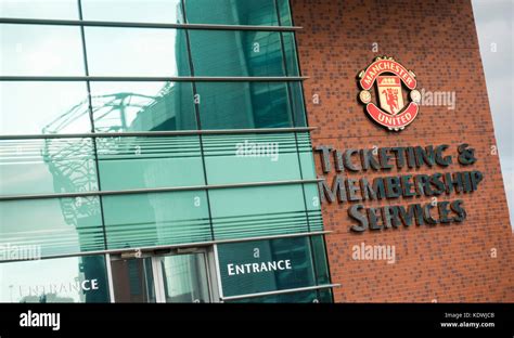 Ticket Office at Old Trafford. Home of Manchester United Football Club Stock Photo - Alamy