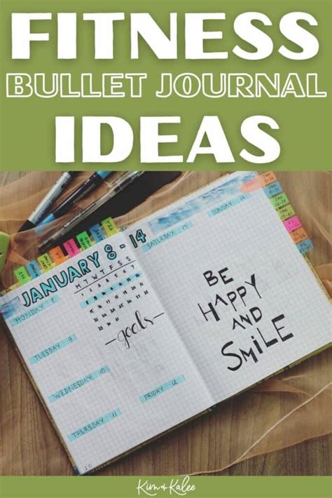 25 Fitness Bullet Journal Ideas for Exercise, Health Goals & Weight Loss