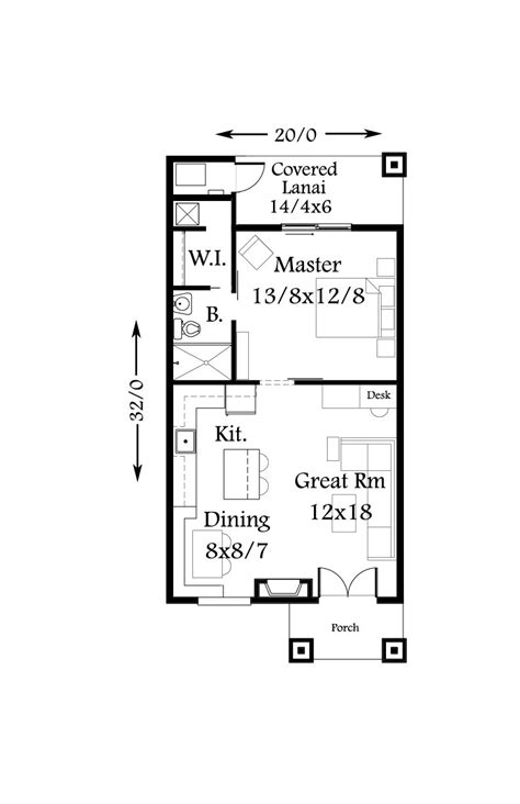 Montana House Plan | One Story Small Lodge Home Design