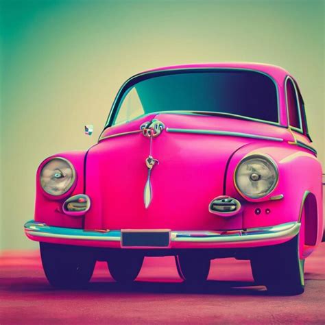 Premium AI Image | Pink Barbie Car