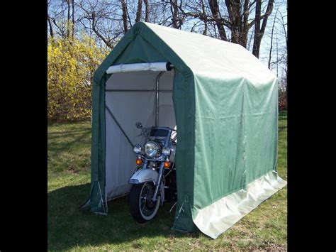 Portable Motorcycle Garage Storage 5 x 10 x 8, Motorcycle Shelter | Rhino