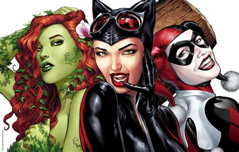 Harley Quinn Catwoman And Poison Ivy Wallpapers - Wallpaper Cave