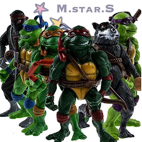 6pcs Teenage Mutant Ninja Turtles Action Figures Classic Collection ...