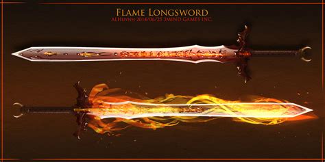 Flame sword by Bing0ne on DeviantArt