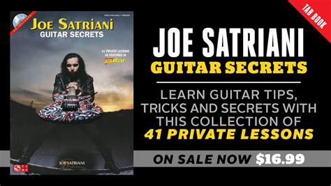 Book/CD with 41 Lessons: Learn Joe Satriani's Guitar Secrets | Guitar World