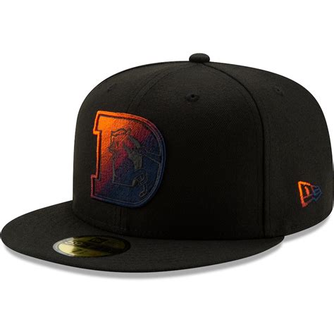 New Era Denver Broncos Black Historic Color Dim 59FIFTY Fitted Hat