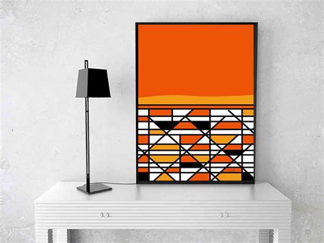 Burst orange abstract art Abstract PRINTABLE ART Geometric | Etsy | Orange wall art, Orange ...