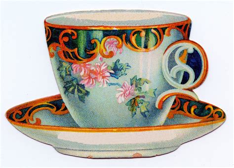 Victorian Tea Cup Clip Art