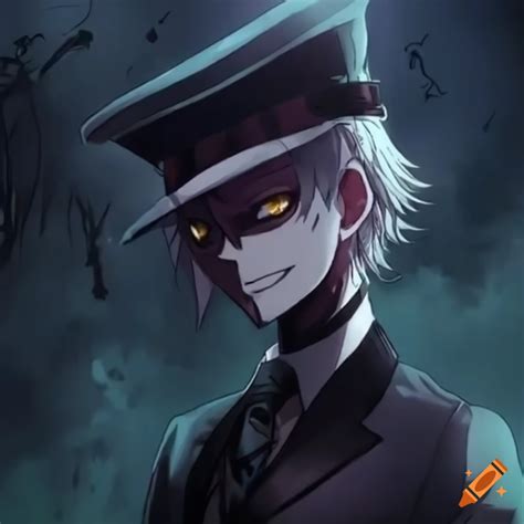 Anime villain with a campaign hat and a menacing smile on Craiyon