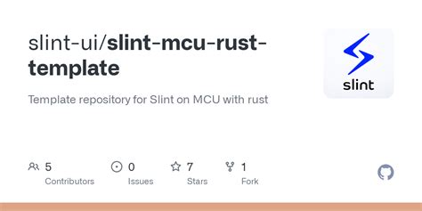 GitHub - slint-ui/slint-mcu-rust-template: Template repository for ...