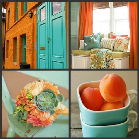 Gigi's Thimble: Orange and Turquoise