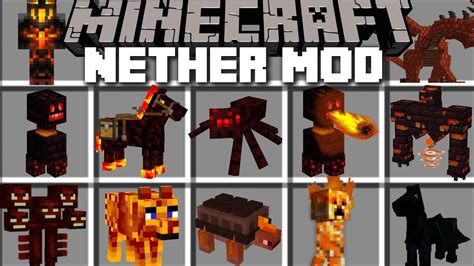 Minecraft NETHER MOD / TRAVEL TO THE NETHER AND FIGHT MOBS!! Minecraft - YouTube