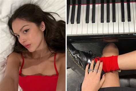 Olivia Rodrigo puts signature edgy spin on TikTok's viral red nails
