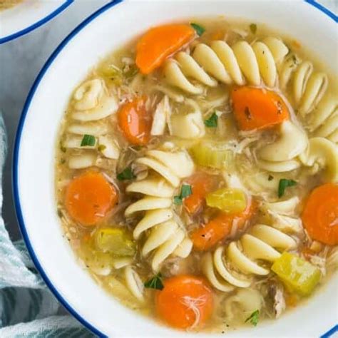 Turkey Noodle Soup (Instant Pot or Slow Cooker) - The Recipe Rebel