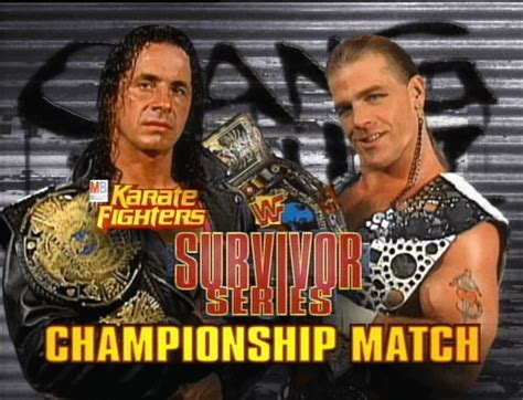 Bret Hart vs. Shawn Michaels Survivor Series 1997 : r/WWEMatchGraphics