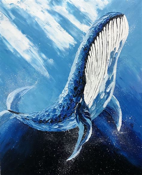 Baleine Peinture de Alena Savinskaya - Jose Art Gallery