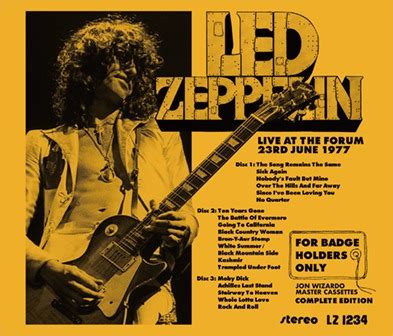 Led Zeppelin / For Badge Holders Only: Jon Wizardo Master Cassettes: Complete Edition / 3CD ...