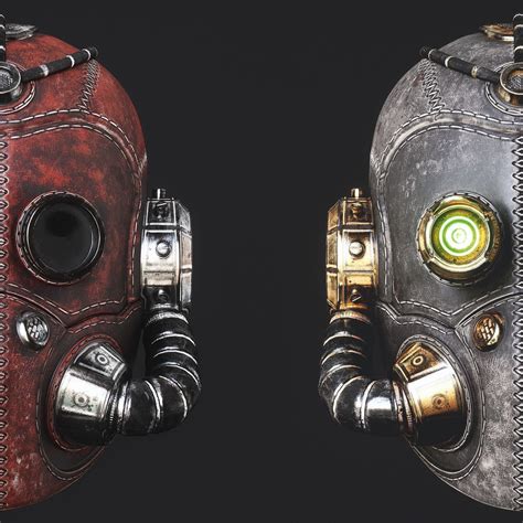 Steampunk Leather Mask | CGTrader