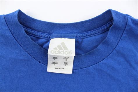 Vintage Adidas Logo Blue T-Shirt – ThriftedThreads.com