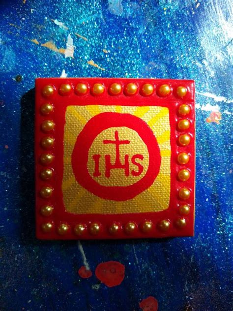 IHS Holy Name of Jesus Jesuit symbol mini devotional | Etsy