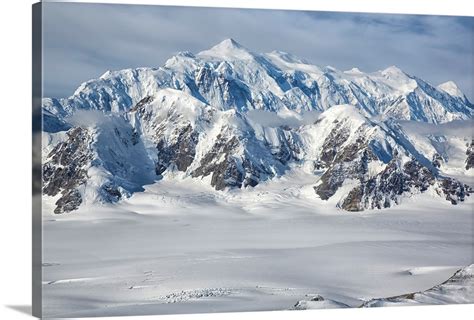 Aerial view of Mount Logan in Kluane National Park, Yukon, Canada Wall Art, Canvas Prints ...