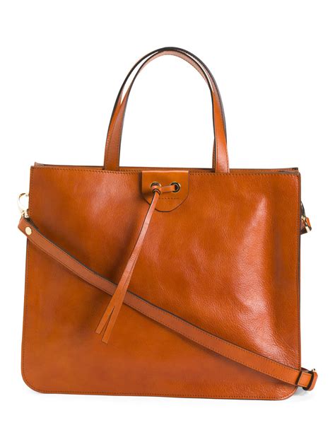 Made In Italy Leather Tote - New Arrivals - T.J.Maxx | Leather tote, Leather handbags tote, Leather